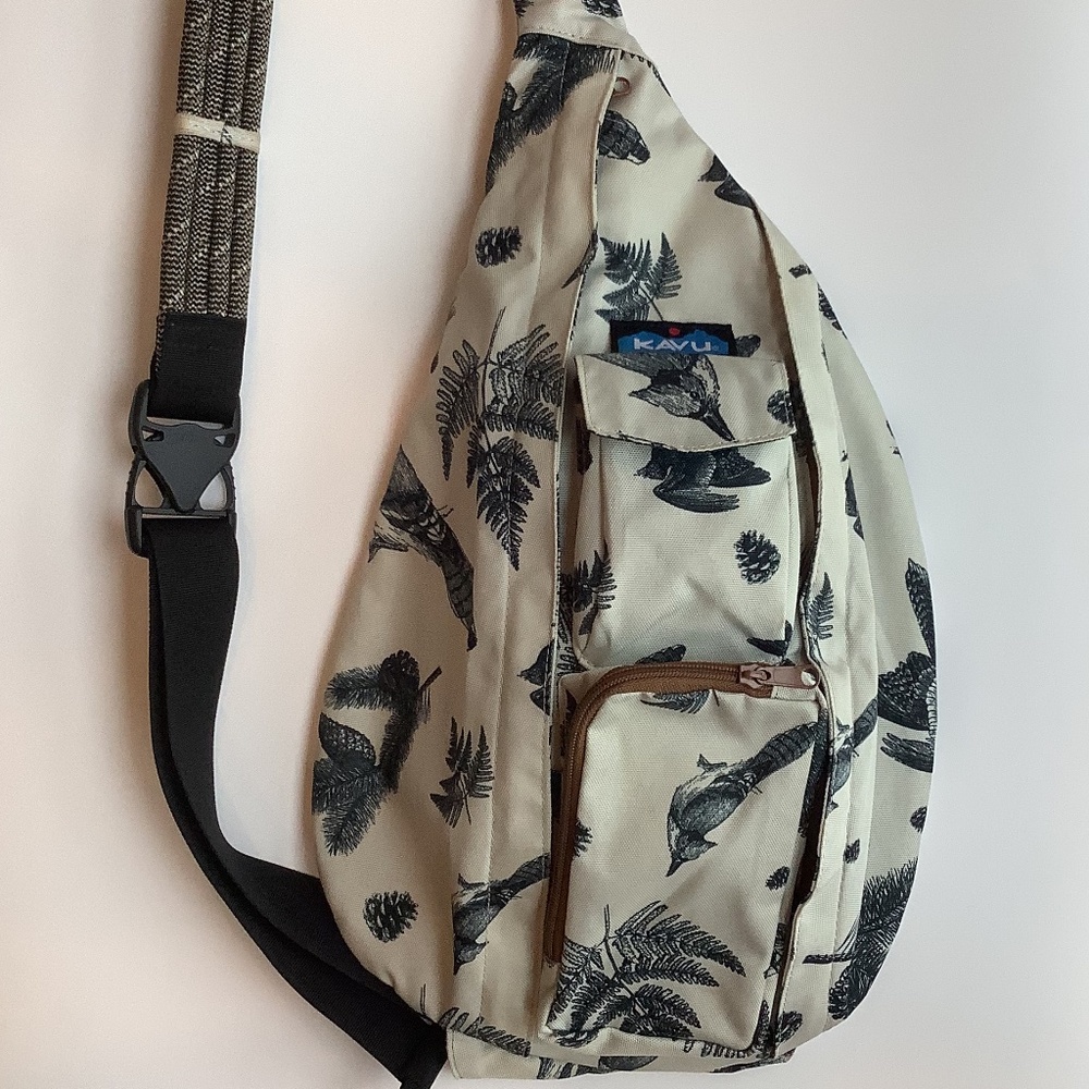 HTF Kavu Snow Timber Rope Sling Bag EUC